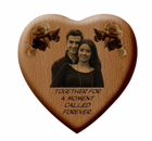 Heart Shaped Wooden Plaque-1089 SM